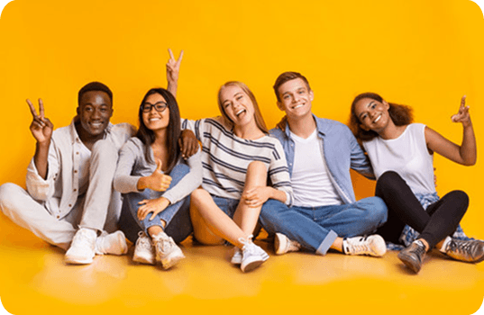 Young people enjoying time together