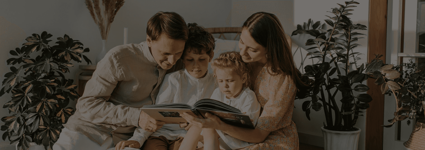 Family creating memories together