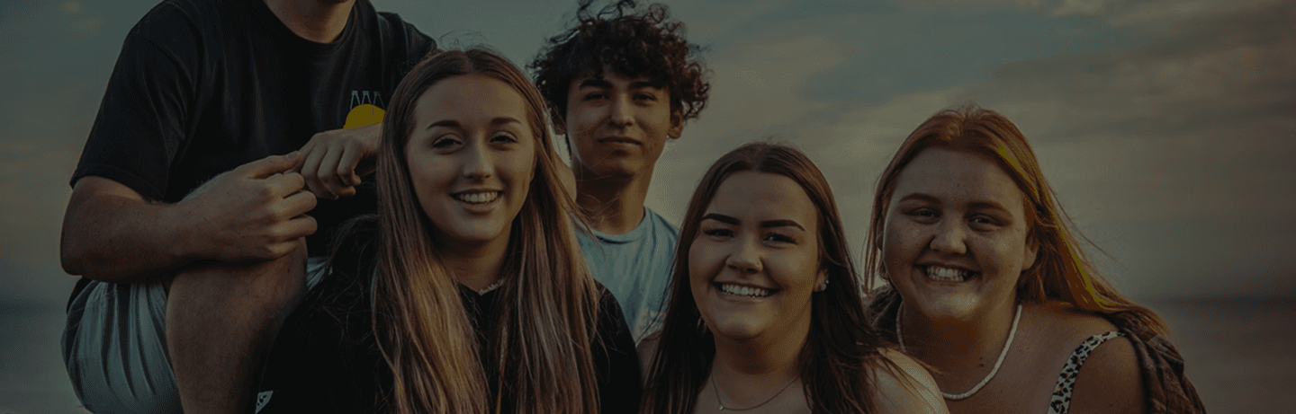 Hiker overlooking the mountains